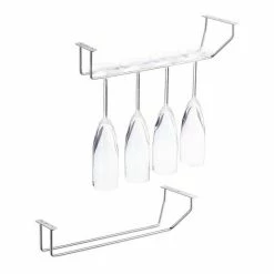 relaxdays Gläserhalter »2 x Weinglashalter für 4 Gläser«