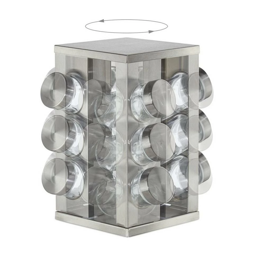 relaxdays Gewürzkarussell »Gewürzkarussell eckig mit 12 Gläsern« 6 relaxdays Gewürzkarussell »Gewürzkarussell eckig mit 12 Gläsern« – Bild 6