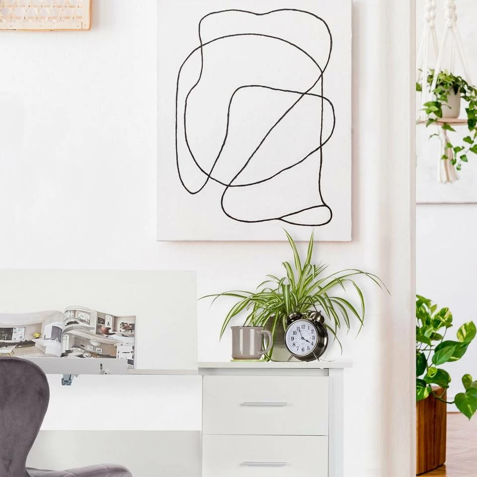 relaxdays Schreibtisch »Schreibtisch neigbar«, Schwarz / Schwarz Braun Schwarz, Weiß 3 relaxdays Schreibtisch »Schreibtisch neigbar«, Schwarz / Schwarz Braun Schwarz, Weiß – Bild 3