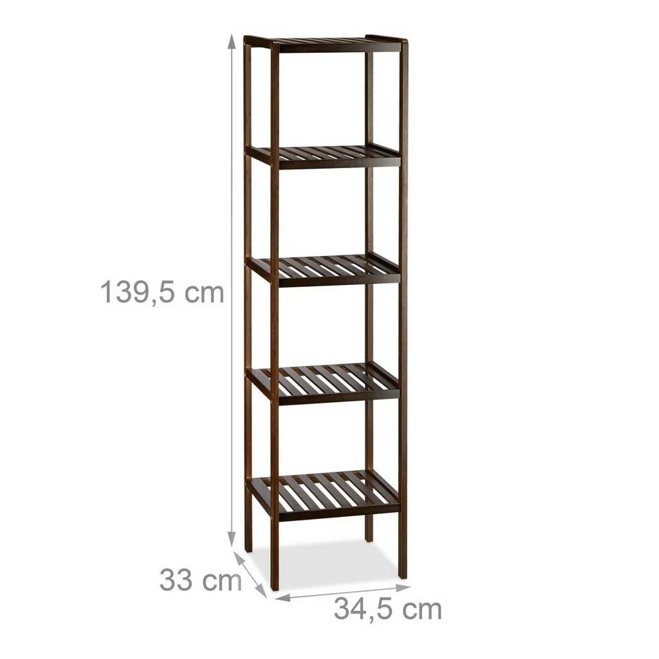 relaxdays Badregal »Bambus Badregal dunkelbraun« 3 relaxdays Badregal »Bambus Badregal dunkelbraun« – Bild 3