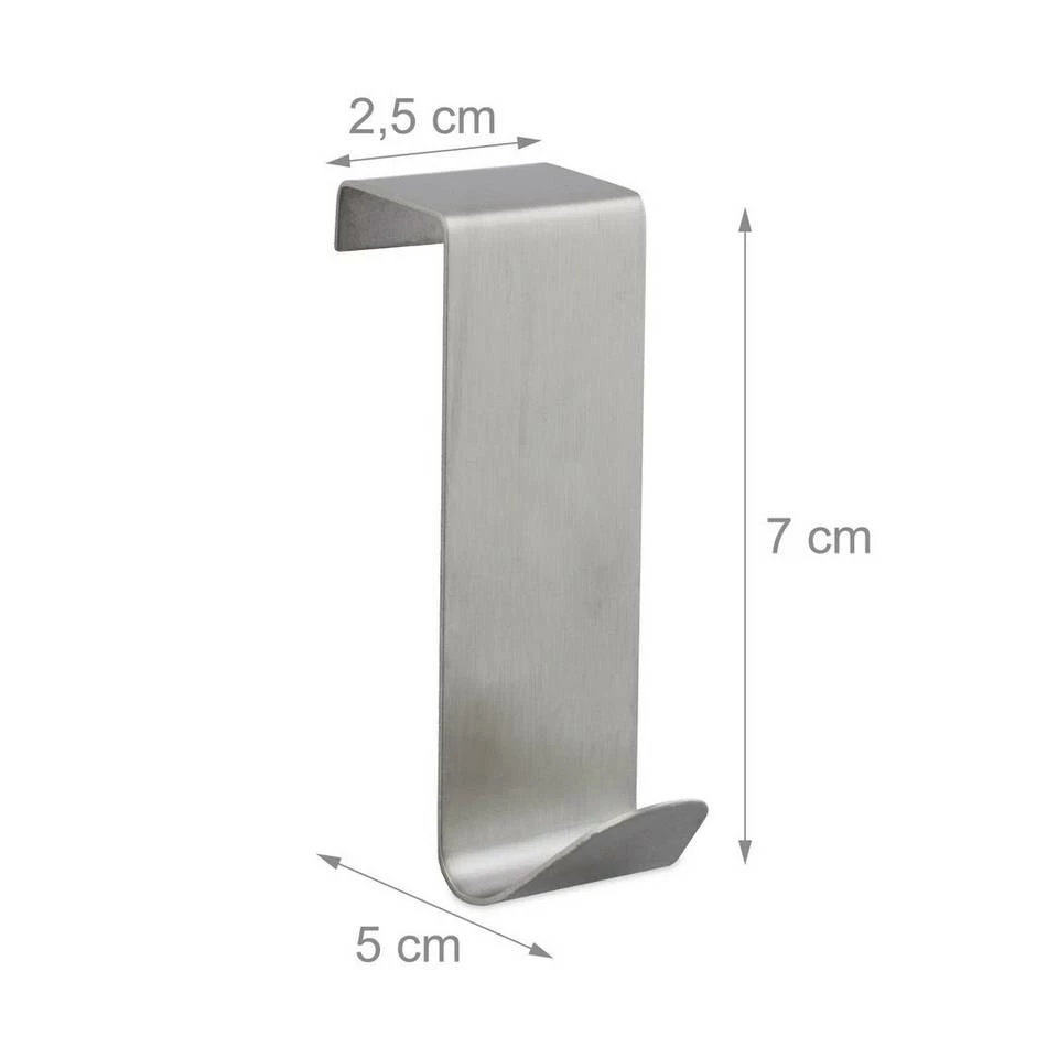 Türhaken »40 x Türhaken Edelstahl«, relaxdays 4 Türhaken »40 x Türhaken Edelstahl«, relaxdays – Bild 4