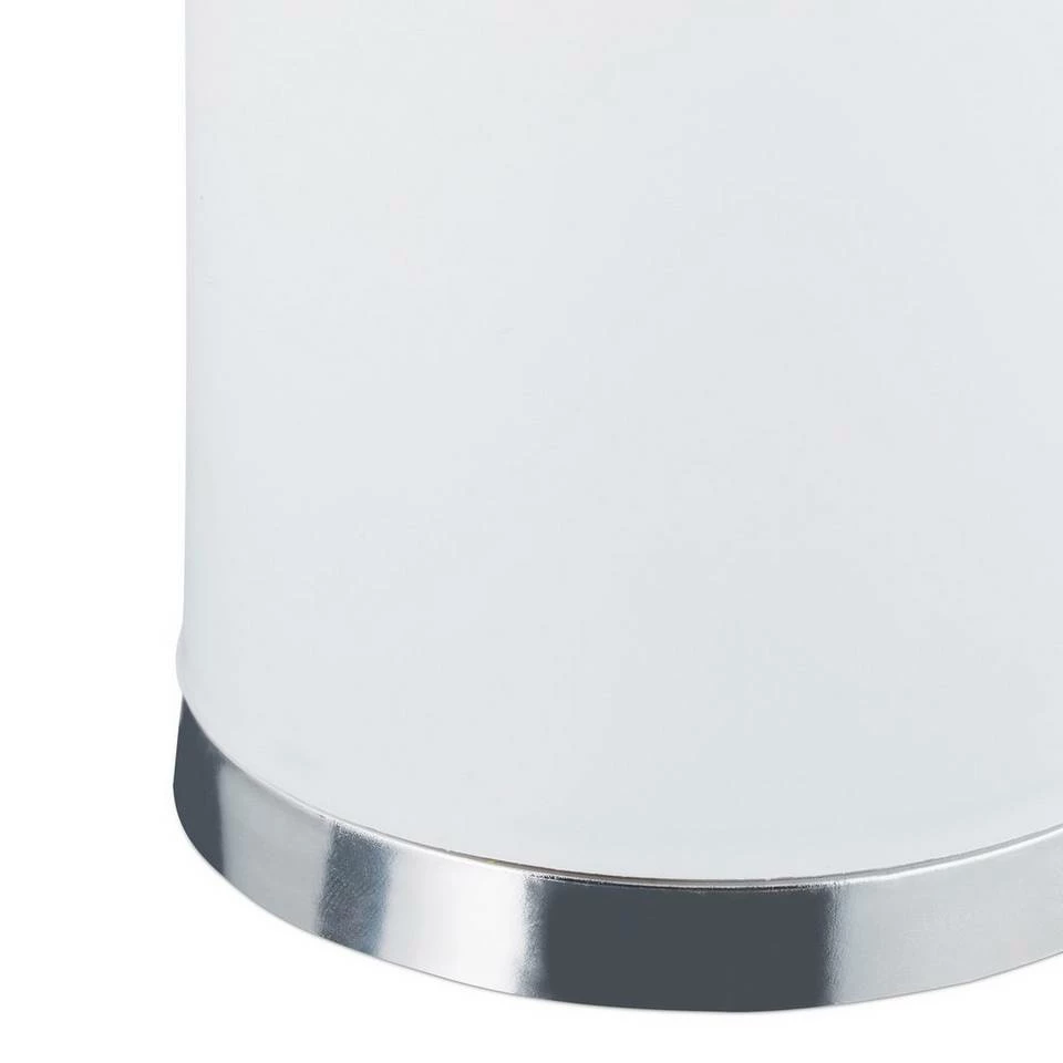 relaxdays Badezimmer-Set »WC-Garnitur rund«, Weiß Schwarz Silber, Weiß Silber Schwarz 8 relaxdays Badezimmer-Set »WC-Garnitur rund«, Weiß Schwarz Silber, Weiß Silber Schwarz – Bild 8