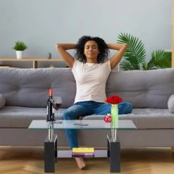 relaxdays Couchtisch »Couchtisch Glas & Holzoptik schwarz« -Deutschland Möbel Verkäufe 2024 47c19745 b8bc 53ef 808b 20f784f6435d