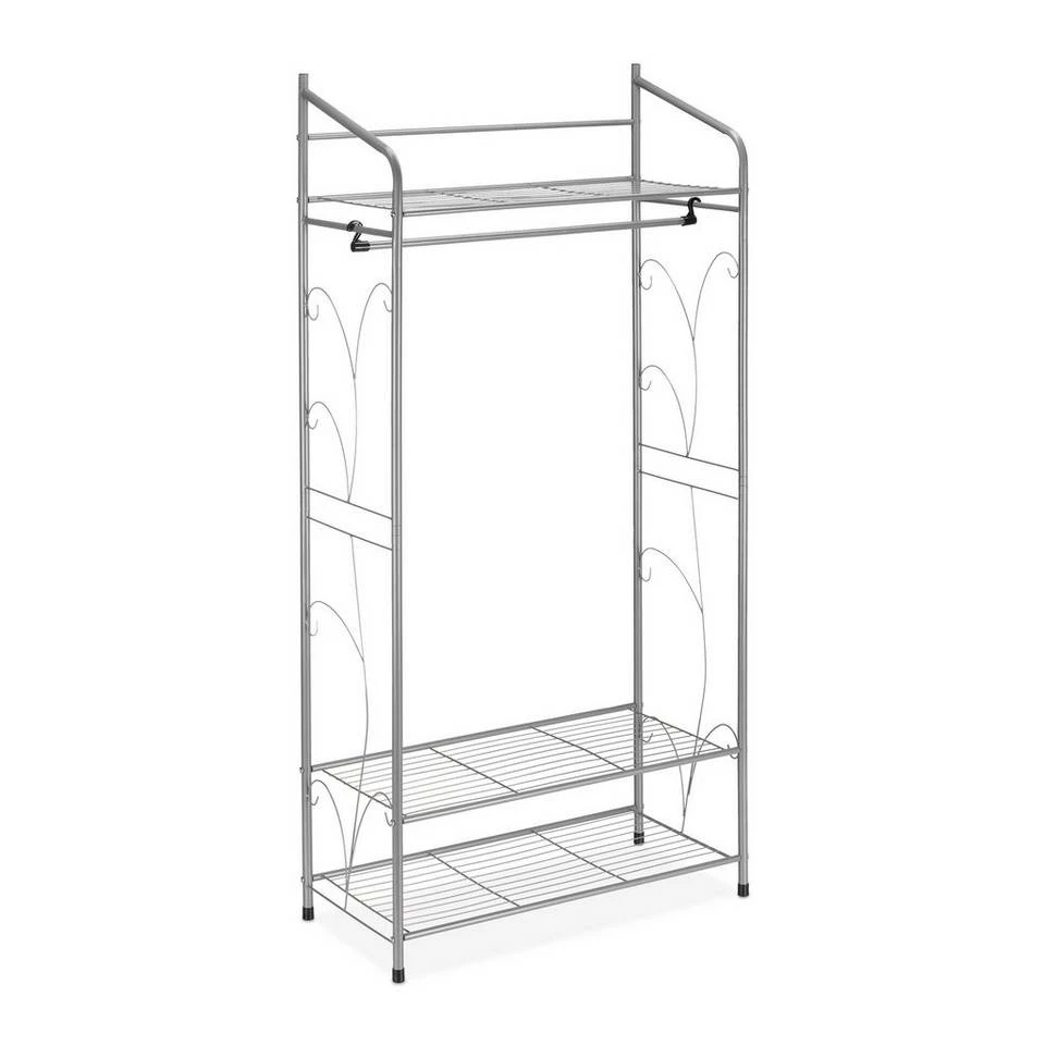 relaxdays Kleiderständer »Kleiderständer mit 3 Ablagen«, Silber Gold, Weiß 10 relaxdays Kleiderständer »Kleiderständer mit 3 Ablagen«, Silber Gold, Weiß – Bild 10