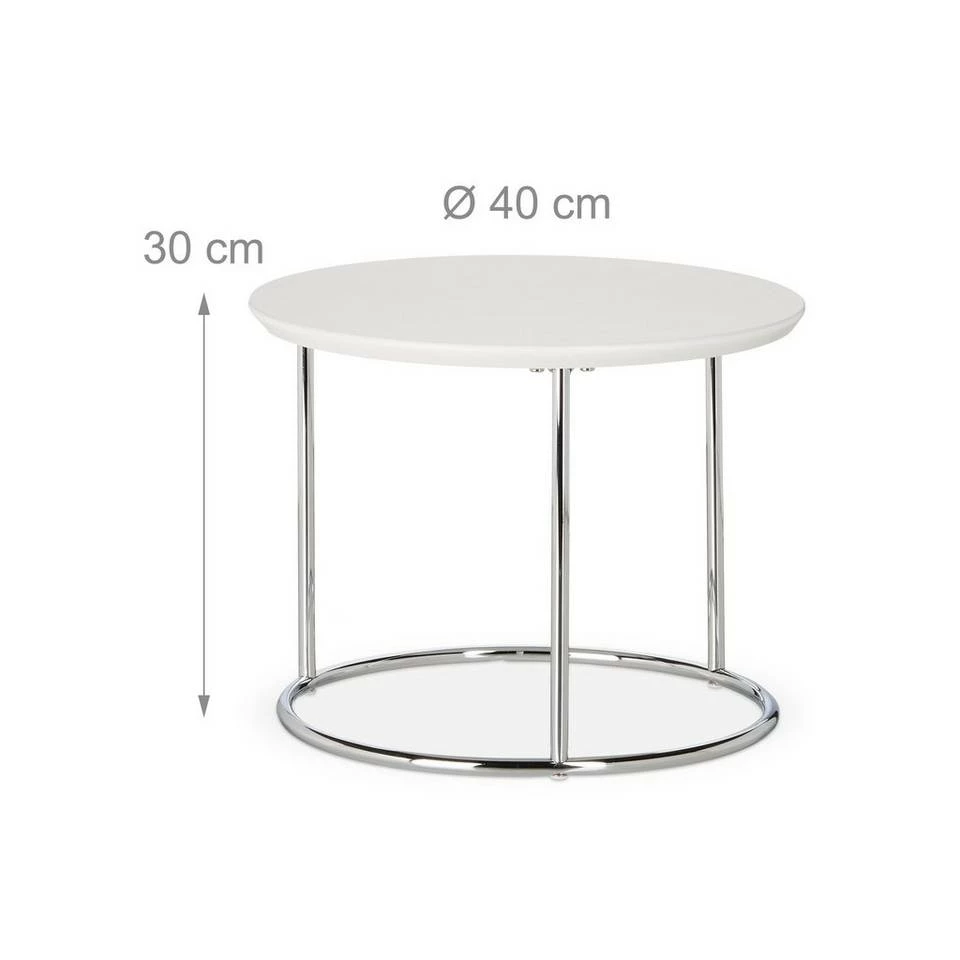 relaxdays Beistelltisch »Beistelltisch 2er Set Satztisch« 3 relaxdays Beistelltisch »Beistelltisch 2er Set Satztisch« – Bild 3