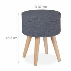 relaxdays Stauraumhocker »Runder Sitzhocker mit Tischfunktion« -Deutschland Möbel Verkäufe 2024 48738e79 cd0c 5fec 8790 883df18bf95a