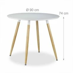 relaxdays Esstisch »Runder Esstisch ARVID 90 cm«, Weiß Weiß Hellbraun, Schwarz Hellbraun 10 relaxdays Esstisch »Runder Esstisch ARVID 90 cm«, Weiß Weiß Hellbraun, Schwarz Hellbraun -Deutschland Möbel Verkäufe 2024 48e9b343 6d02 514c a8c1 2680da2941f7