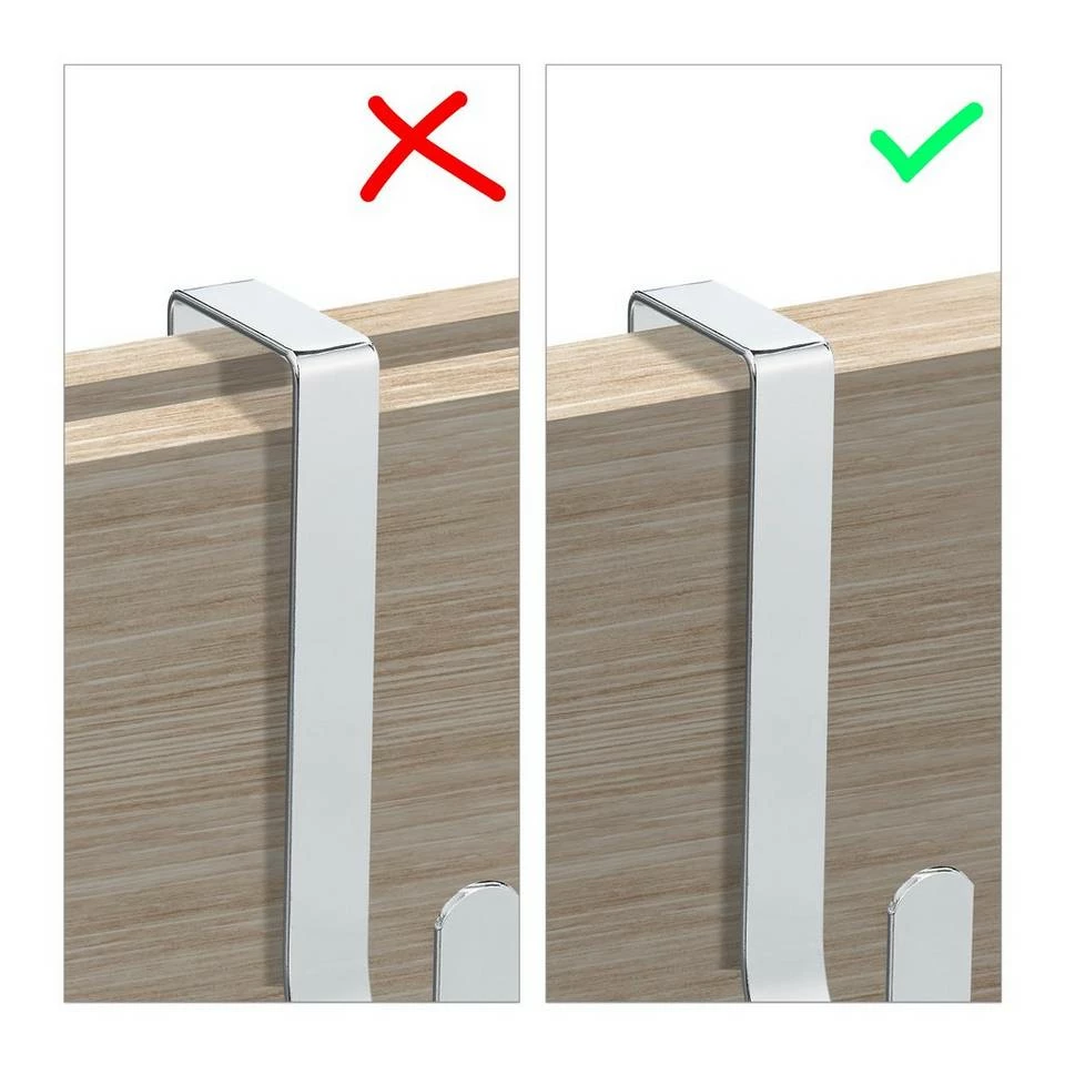 Türhaken »5 x Türhaken silber«, relaxdays 7 Türhaken »5 x Türhaken silber«, relaxdays – Bild 7