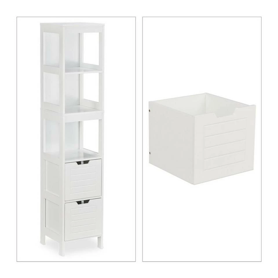 relaxdays Badregal »Badezimmerschrank weiß« 10 relaxdays Badregal »Badezimmerschrank weiß« – Bild 10