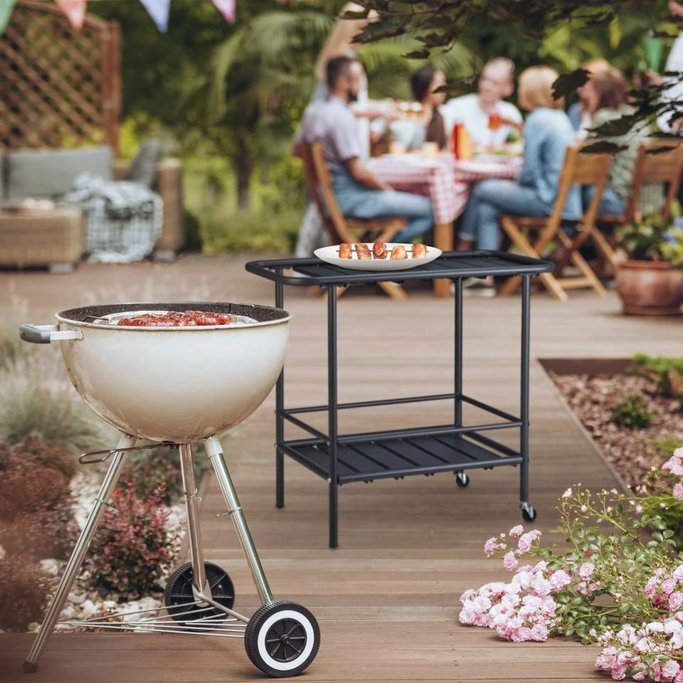 relaxdays Servierwagen »Servierwagen Anthrazit« 5 relaxdays Servierwagen »Servierwagen Anthrazit« – Bild 5