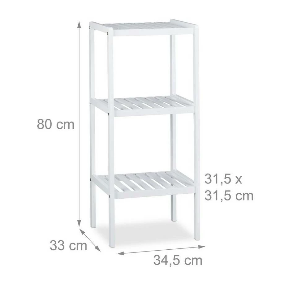 relaxdays Badregal »Bambus Badregal mit 3 Ablageflächen« 4 relaxdays Badregal »Bambus Badregal mit 3 Ablageflächen« – Bild 4
