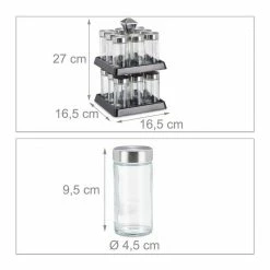 relaxdays Gewürzkarussell »Drehbares Gewürzkarussell mit 16 Gläsern« -Deutschland Möbel Verkäufe 2024 4bf25e7d 0f42 522b a908 bbd17d006553
