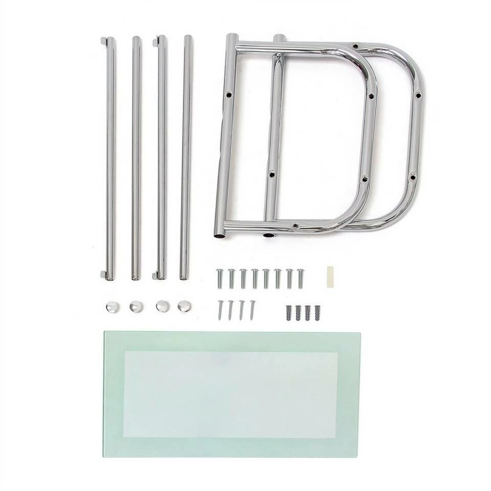 relaxdays Wandregal »Wandregal Edelstahl mit Handtuchhalter« 8 relaxdays Wandregal »Wandregal Edelstahl mit Handtuchhalter« – Bild 8