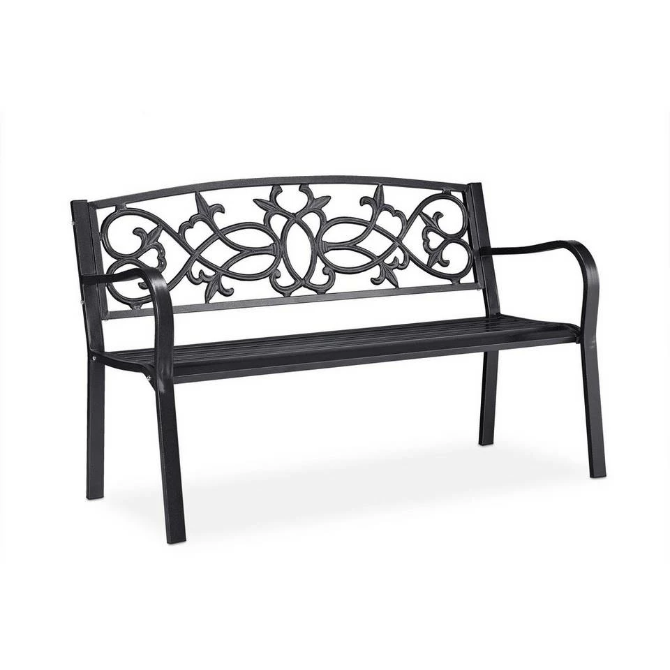 relaxdays Gartenbank »Retro Gartenbank mit Hammerschlag« 9 relaxdays Gartenbank »Retro Gartenbank mit Hammerschlag« – Bild 9