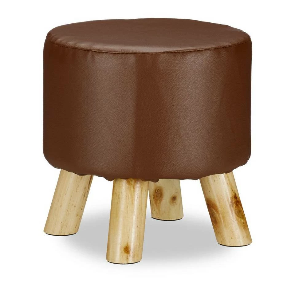 relaxdays Hocker »Hocker Kunstleder«, Braun Grau Hellbraun, Weiß Hellbraun, Beige Hellbraun, Braun Hellbraun 9 relaxdays Hocker »Hocker Kunstleder«, Braun Grau Hellbraun, Weiß Hellbraun, Beige Hellbraun, Braun Hellbraun – Bild 9