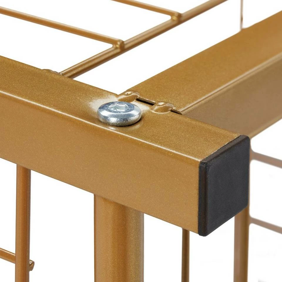 relaxdays Beistelltisch »Beistelltisch Aufbewahrung«, Schwarz Schwarz Gold, Weiß 6 relaxdays Beistelltisch »Beistelltisch Aufbewahrung«, Schwarz Schwarz Gold, Weiß – Bild 6