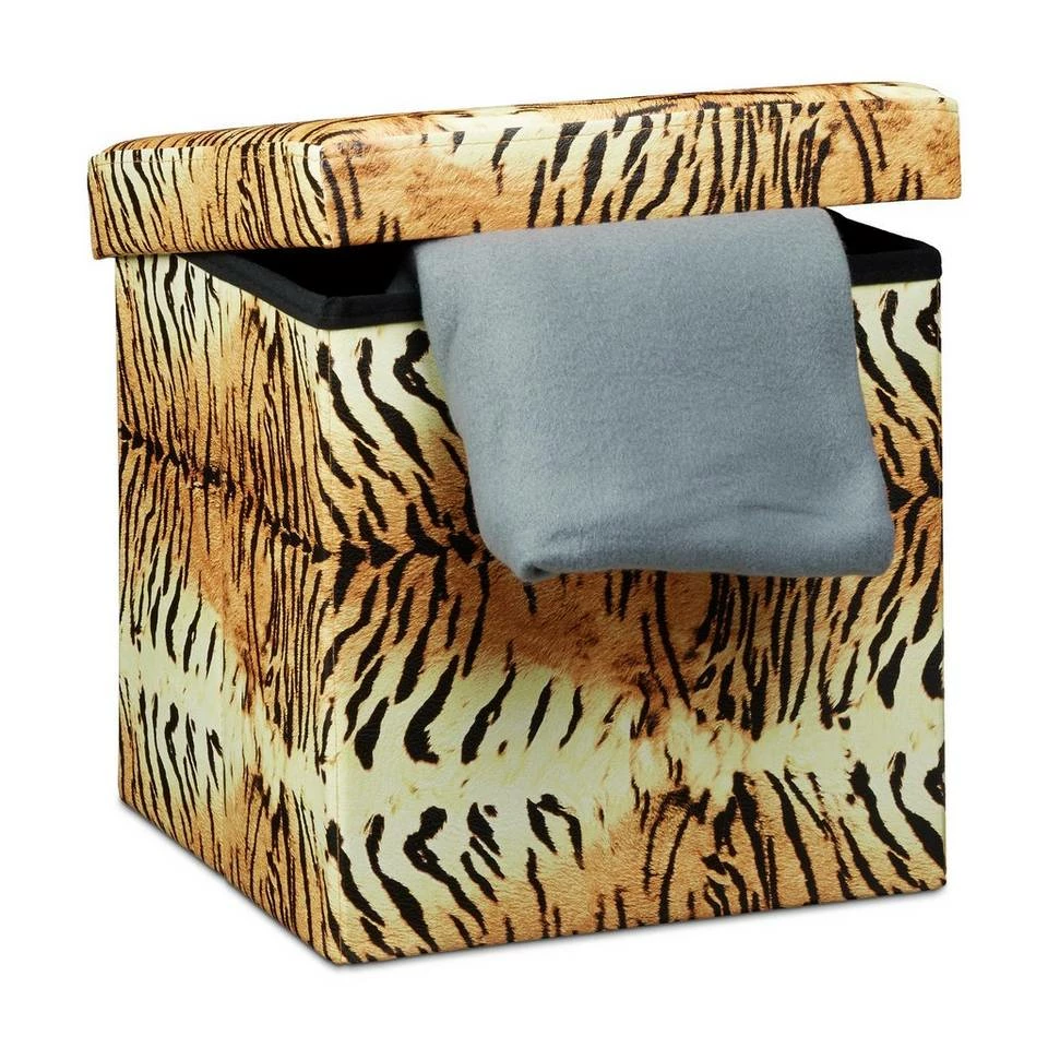 relaxdays Sitzhocker »Sitzhocker mit Stauraum Trendmotiv«, USA Dunkelrot Blau Schwarz, Rot Weiß Rot, Gelb Schwarz Hellbraun, Weiß Braun Blau 18 relaxdays Sitzhocker »Sitzhocker mit Stauraum Trendmotiv«, USA Dunkelrot Blau Schwarz, Rot Weiß Rot, Gelb Schwarz Hellbraun, Weiß Braun Blau – Bild 18