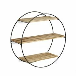 relaxdays Wandregal »Wandregal rund mit 3 Ablagen« -Deutschland Möbel Verkäufe 2024 4e8891f6 5c19 5489 8f47 f13b788dba8a