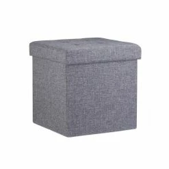 relaxdays Stauraumhocker »Faltbarer Sitzhocker mit Stauraum Leinen«, Dunkelgrau Braun, Wei&szlig;, Schwarz -Deutschland Möbel Verkäufe 2024 4eea85f6 3bb8 5fa1 939d 49041d48679e