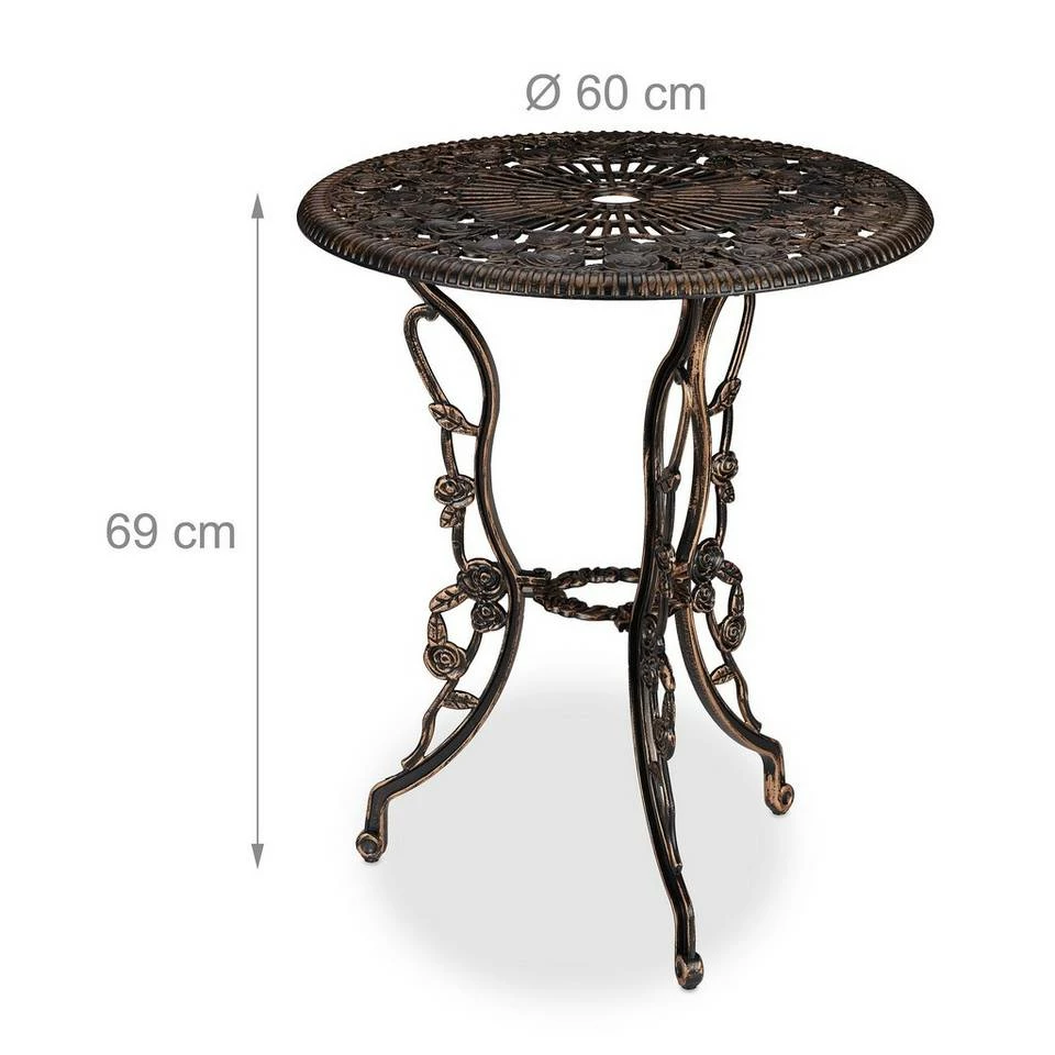 relaxdays Gartenmöbelset »3-teiliges Gartenmöbel Set«, Schwarz-Bronze 5 relaxdays Gartenmöbelset »3-teiliges Gartenmöbel Set«, Schwarz-Bronze – Bild 5