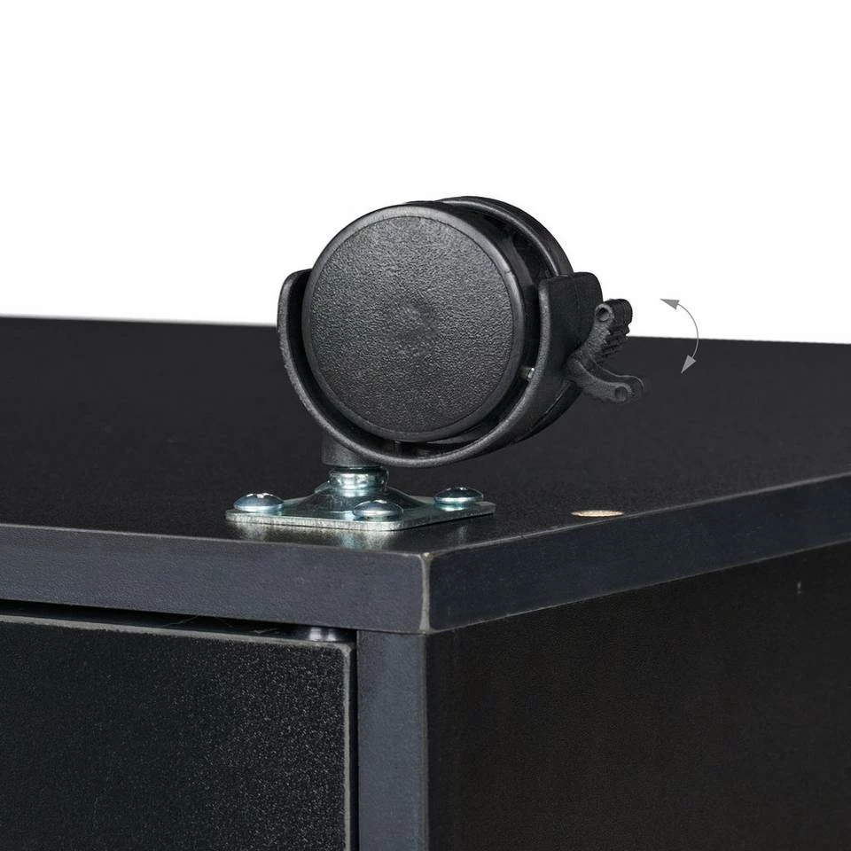 relaxdays Rollcontainer »Rollcontainer in Schwarz« 7 relaxdays Rollcontainer »Rollcontainer in Schwarz« – Bild 7