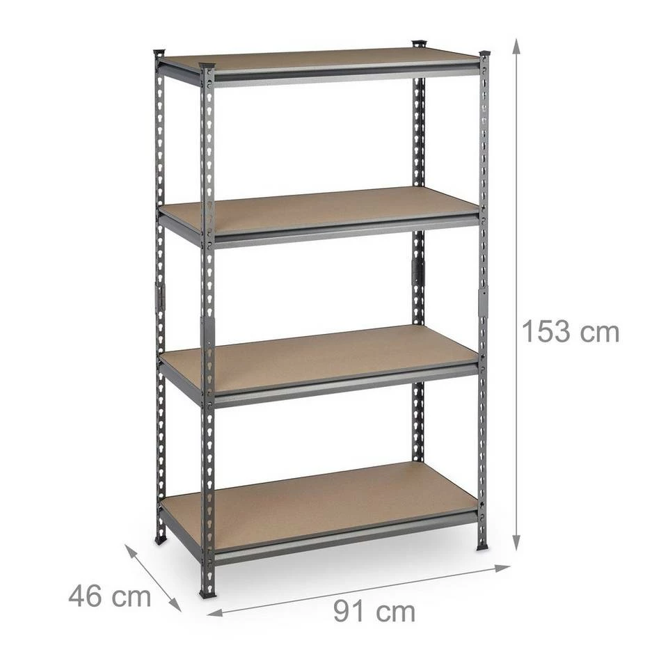 relaxdays Schwerlastregal »Schwerlastregal 4 Ebenen 1440 kg« 4 relaxdays Schwerlastregal »Schwerlastregal 4 Ebenen 1440 kg« – Bild 4