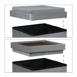 relaxdays Sitzhocker »Samthocker mit Tablett« -Deutschland Möbel Verkäufe 2024 501cb479 c956 51ea b3b2 a26218fc501e