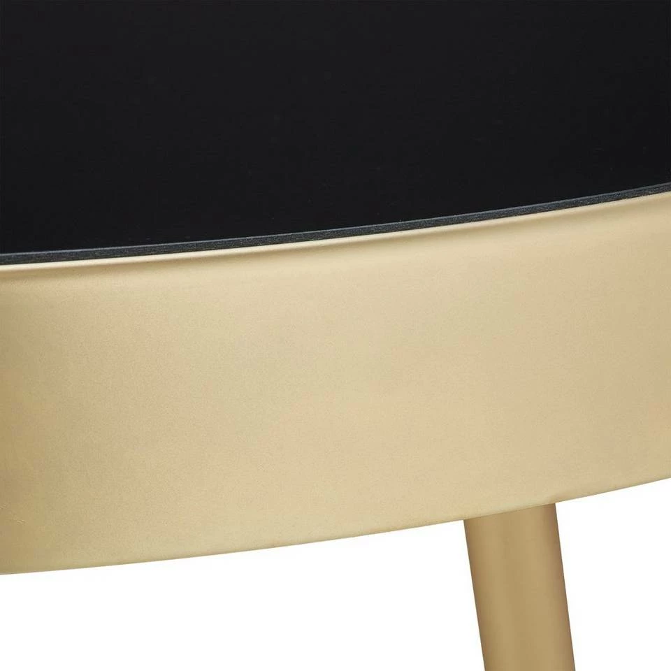 relaxdays Beistelltisch »Runder Beistelltisch Schwarz-Gold« 6 relaxdays Beistelltisch »Runder Beistelltisch Schwarz-Gold« – Bild 6