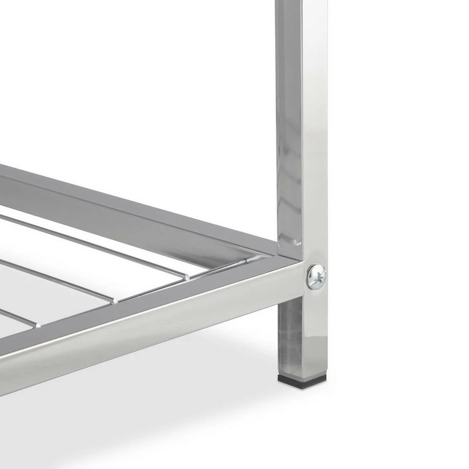 relaxdays Polsterhocker »Gepolsterter Hocker mit Ablage Weiß«, Weiß 7 relaxdays Polsterhocker »Gepolsterter Hocker mit Ablage Weiß«, Weiß – Bild 7