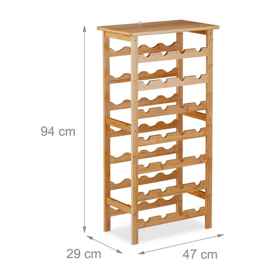 relaxdays Weinregal »Weinregal für 28 Flaschen« 4 relaxdays Weinregal »Weinregal für 28 Flaschen« – Bild 4