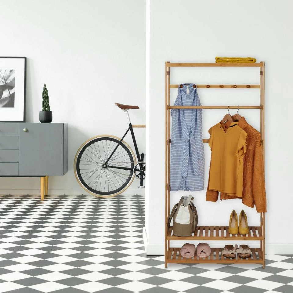 relaxdays Kleiderständer »Kleiderständer Bambus« 2 relaxdays Kleiderständer »Kleiderständer Bambus« – Bild 2