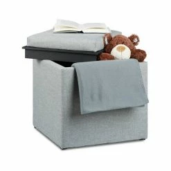 relaxdays Sitzhocker »Sitzhocker mit Stauraum«, Schwarz Grau, Anthrazit, Braun -Deutschland Möbel Verkäufe 2024 51eb12fc 85d6 5e18 a08e 73b25d27881e