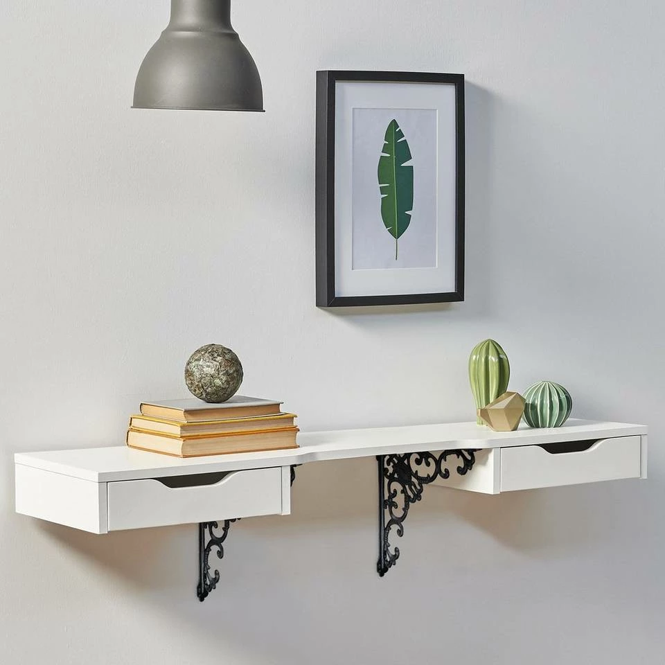 relaxdays Wandregalhalter »8 x Regalwinkel antik schwarz« 2 relaxdays Wandregalhalter »8 x Regalwinkel antik schwarz« – Bild 2