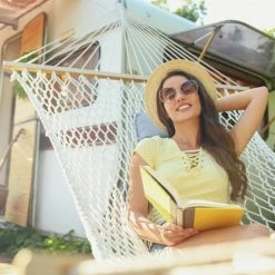 relaxdays Hängematte »Weiße Netz Hängematte« -Deutschland Möbel Verkäufe 2024 5231d687 22d9 5c8b 893b 2a0cebaa61f2