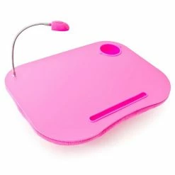 relaxdays Laptop Tablett »Laptopkissen mit Licht pink«, Faserplatte