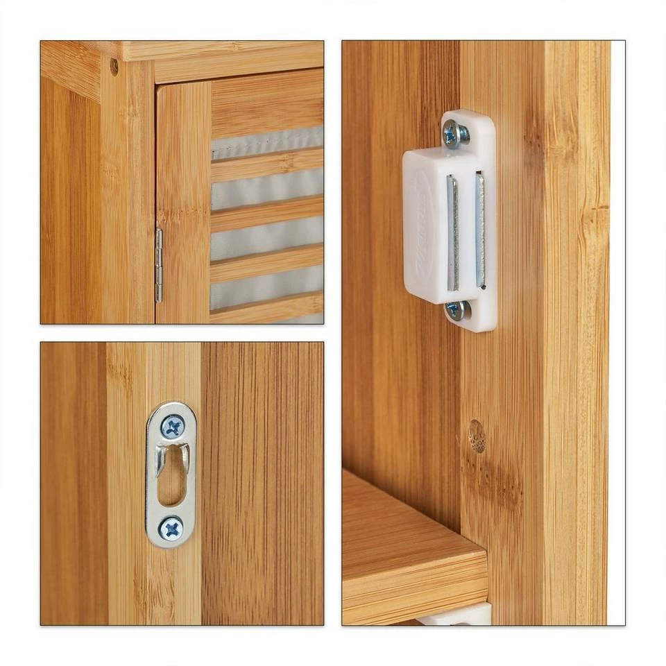 relaxdays Hängeschrank »Bad Hängeschrank Bambus« 9 relaxdays Hängeschrank »Bad Hängeschrank Bambus« – Bild 9