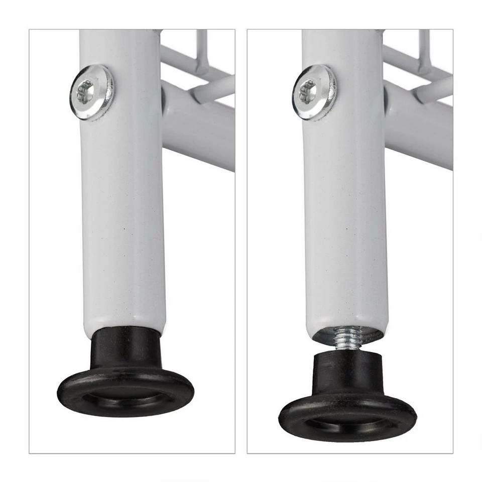 relaxdays Küchenregal »Küchenregal 5 Ebenen«, Weiß Schwarz Braun, Weiß Braun 6 relaxdays Küchenregal »Küchenregal 5 Ebenen«, Weiß Schwarz Braun, Weiß Braun – Bild 6