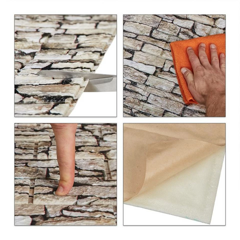 relaxdays Wandpaneel »10x Wandpaneele Steinoptik B« 8 relaxdays Wandpaneel »10x Wandpaneele Steinoptik B« – Bild 8