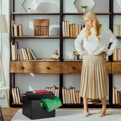 relaxdays Sitzhocker »Sitzhocker mit Stauraum & Griff«, Dunkelgrau Anthrazit, Weiß, Schwarz -Deutschland Möbel Verkäufe 2024 54a19b59 e781 5304 998a 3cc656dc4eee