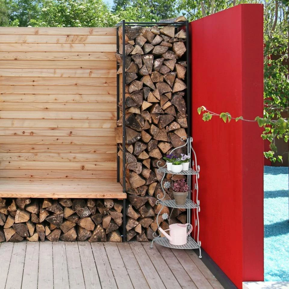 relaxdays Eckregal »Eckregal Metall«, Gold Silber 5 relaxdays Eckregal »Eckregal Metall«, Gold Silber – Bild 5