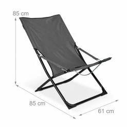 relaxdays Campingstuhl »Liegestuhl klappbar 2er Set«, Grau -Deutschland Möbel Verkäufe 2024 58367b33 5f36 5ddc a2d4 c9b781a46121