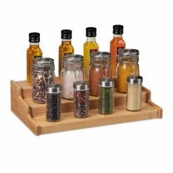 relaxdays Gewürzregal »Bambus Gewürzregal stehend«