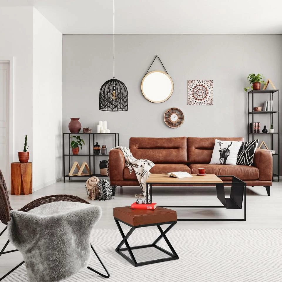 relaxdays Polsterhocker »Sitzhocker mit Kunstleder« 2 relaxdays Polsterhocker »Sitzhocker mit Kunstleder« – Bild 2