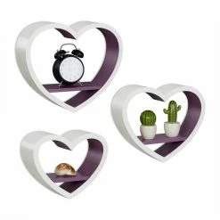 relaxdays Wandregal »Wandregal Herz im 3er Set«, Weiß Wei&szlig; Rot, Wei&szlig; Gelb, Wei&szlig; Hellblau, Wei&szlig; -Deutschland Möbel Verkäufe 2024 5a85945d 1b42 5a74 8ac7 859e8a062ca5