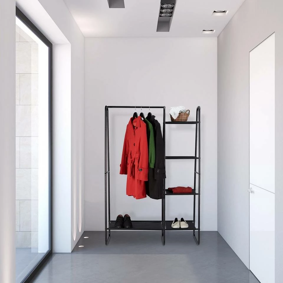 relaxdays Kleiderständer »Kleiderständer mit Ablagen« 2 relaxdays Kleiderständer »Kleiderständer mit Ablagen« – Bild 2