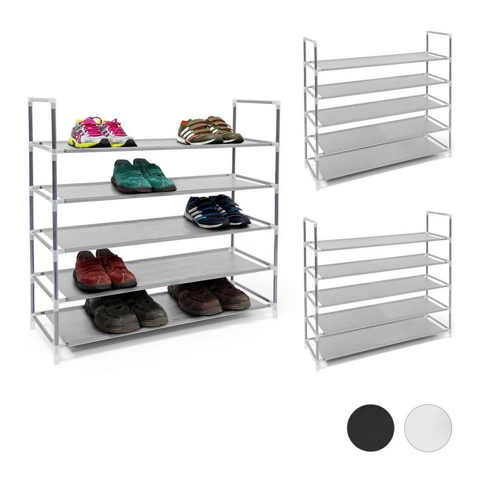 relaxdays Schuhregal »3 x Schuhregal für 20 Paar Schuhe grau« 1 relaxdays Schuhregal »3 x Schuhregal für 20 Paar Schuhe grau«