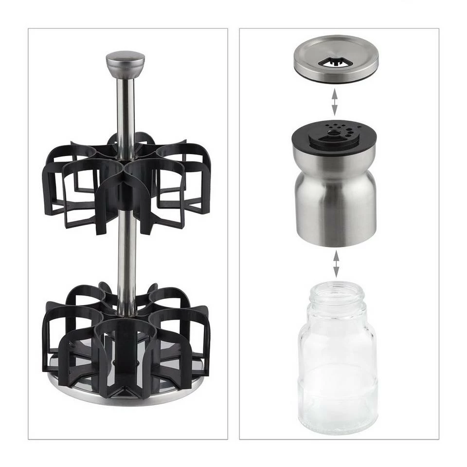 relaxdays Gewürzkarussell »Gewürzkarussell 12 Gläser« 6 relaxdays Gewürzkarussell »Gewürzkarussell 12 Gläser« – Bild 6