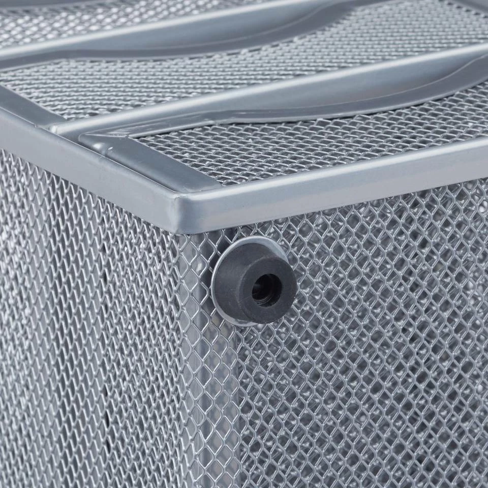 relaxdays Schreibtischaufsatz »Schreibtischorganizer Mesh 3 Schubladen«, Silber Schwarz 5 relaxdays Schreibtischaufsatz »Schreibtischorganizer Mesh 3 Schubladen«, Silber Schwarz – Bild 5