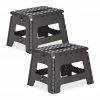 relaxdays Tritthocker »2 x Klapphocker faltbar M dunkelgrau«