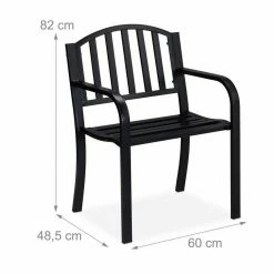 relaxdays Gartenstuhl »Gartenstuhl Metall« -Deutschland Möbel Verkäufe 2024 5db667dd 45b3 59b6 820b fade76a68511